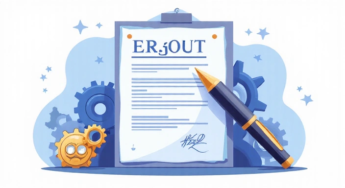 Ilustración de un documento legal con un lápiz, simbolizando cambios y actualizaciones